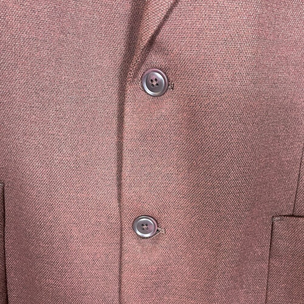 Tommy Hilfiger Men’s Sport Coat Blazer Jacket Burgundy 46L Casual - Picture 3 of 8